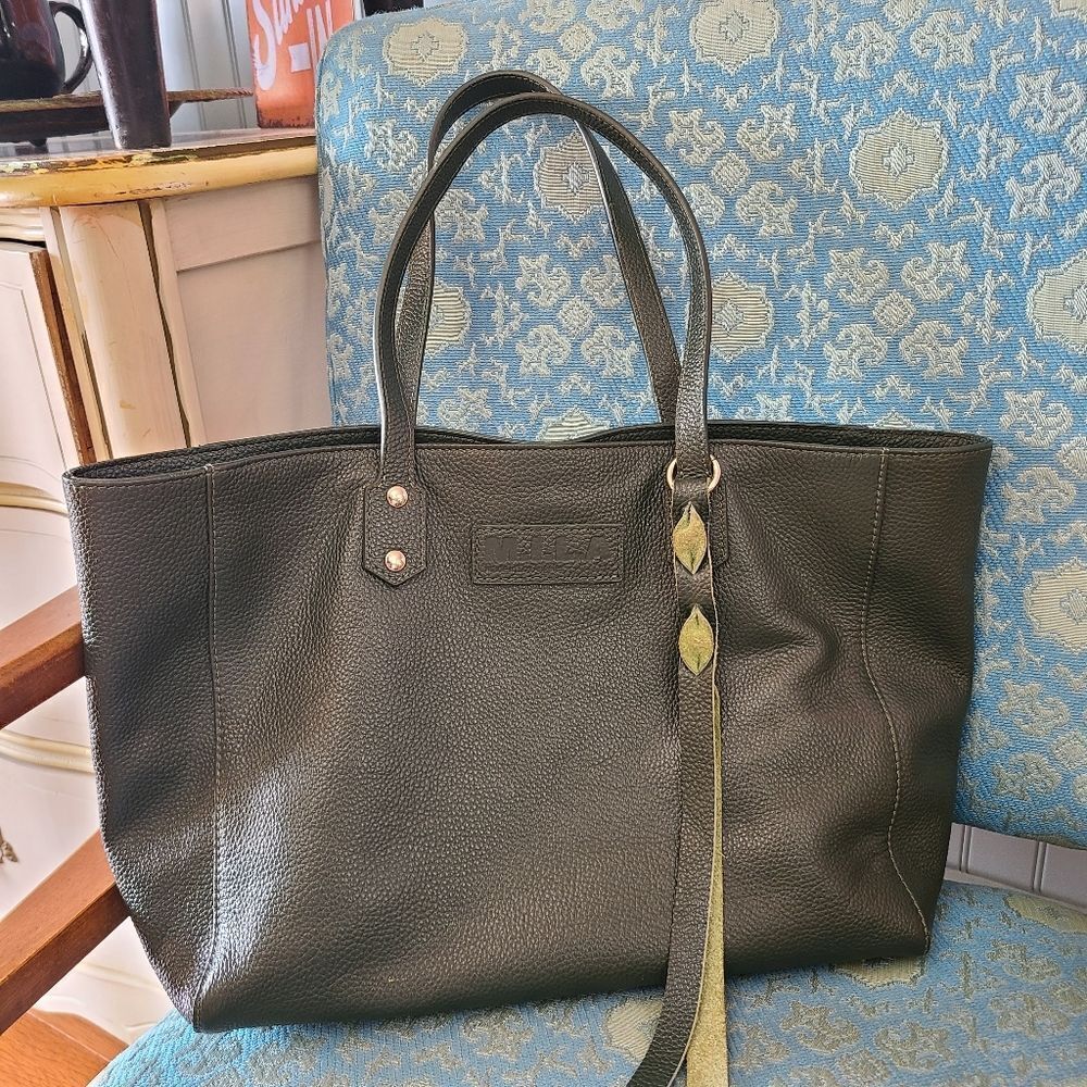 M.I.L.A Hunter Green Leather Lux Hobo Style Handbag